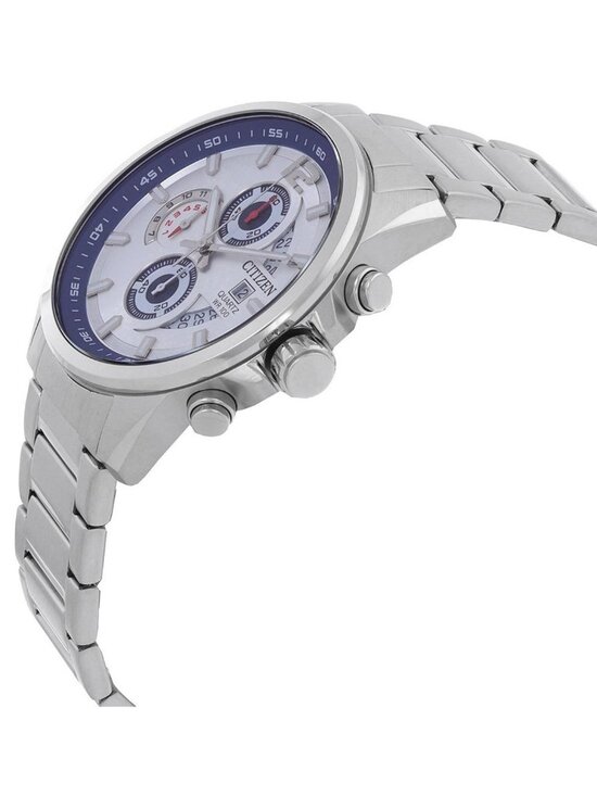 NWT Citizen Chronograph Quartz Silver Dial Men\'s Watch